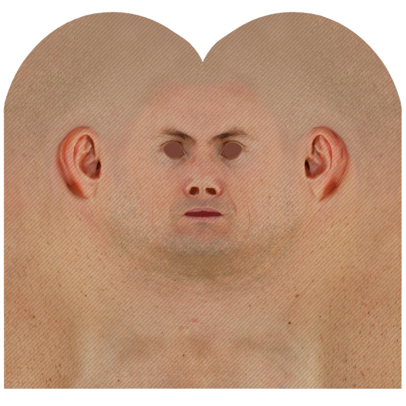 Download male head texture maps