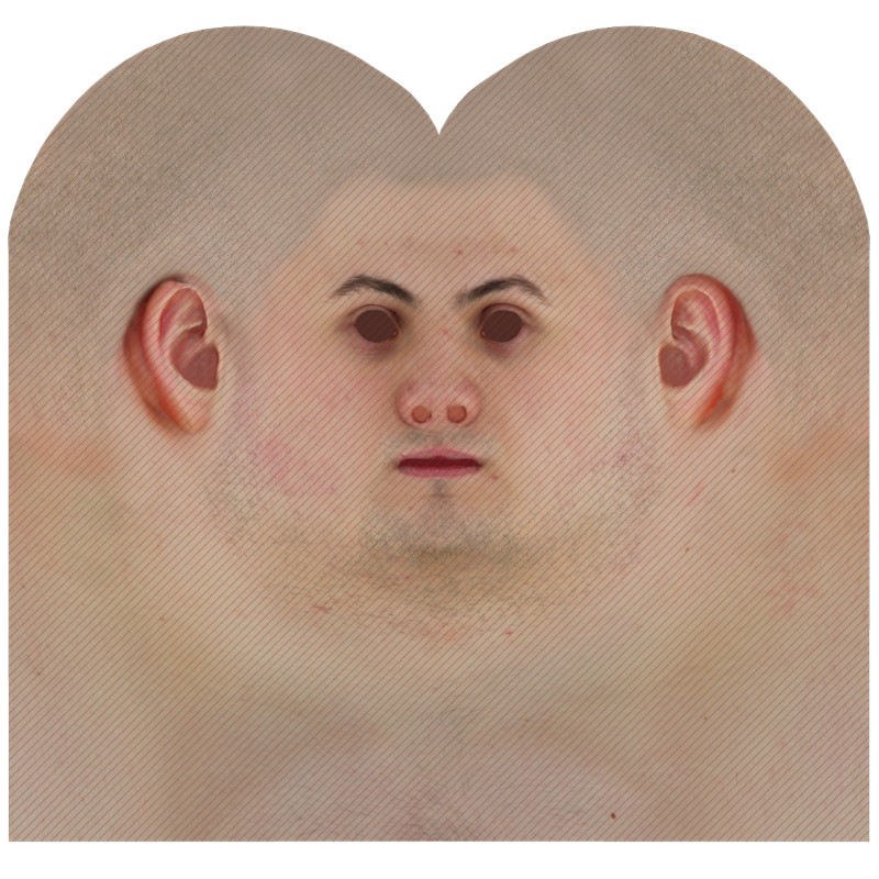 Download male head texture maps