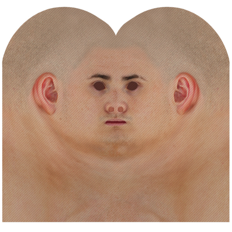Download male head texture maps