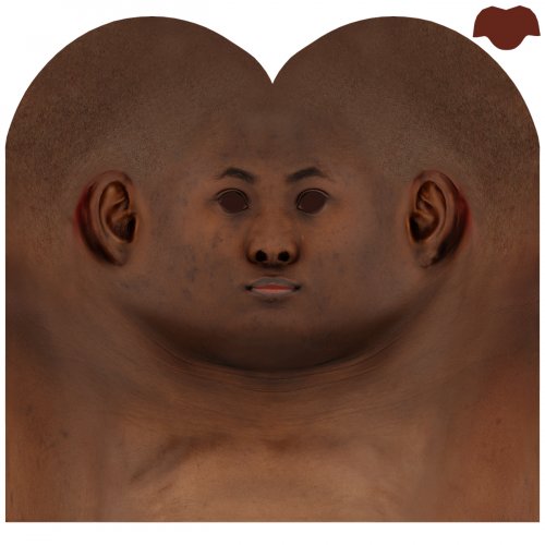 Female 10 / Head Texture Map