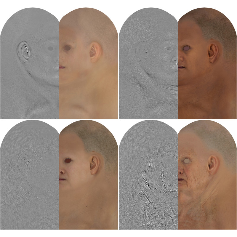 Download female head texture maps