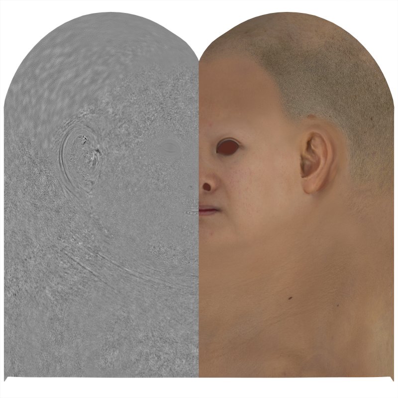 Download female head texture maps