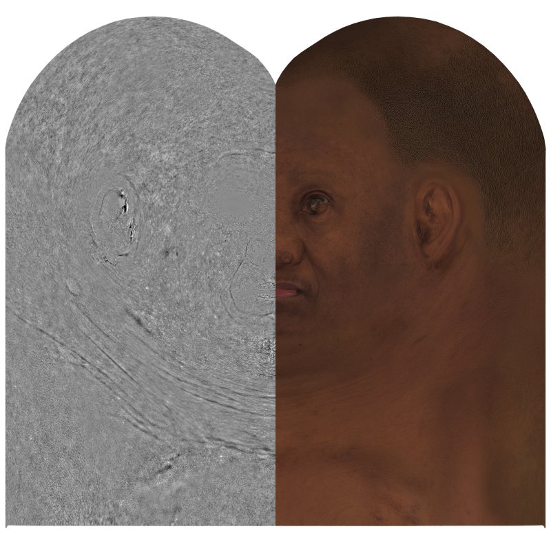 Download female head texture maps