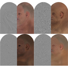 Male / 4 x HD Displacement Map Pack 01