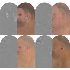 Male / 4 x HD Displacement Map Pack 02