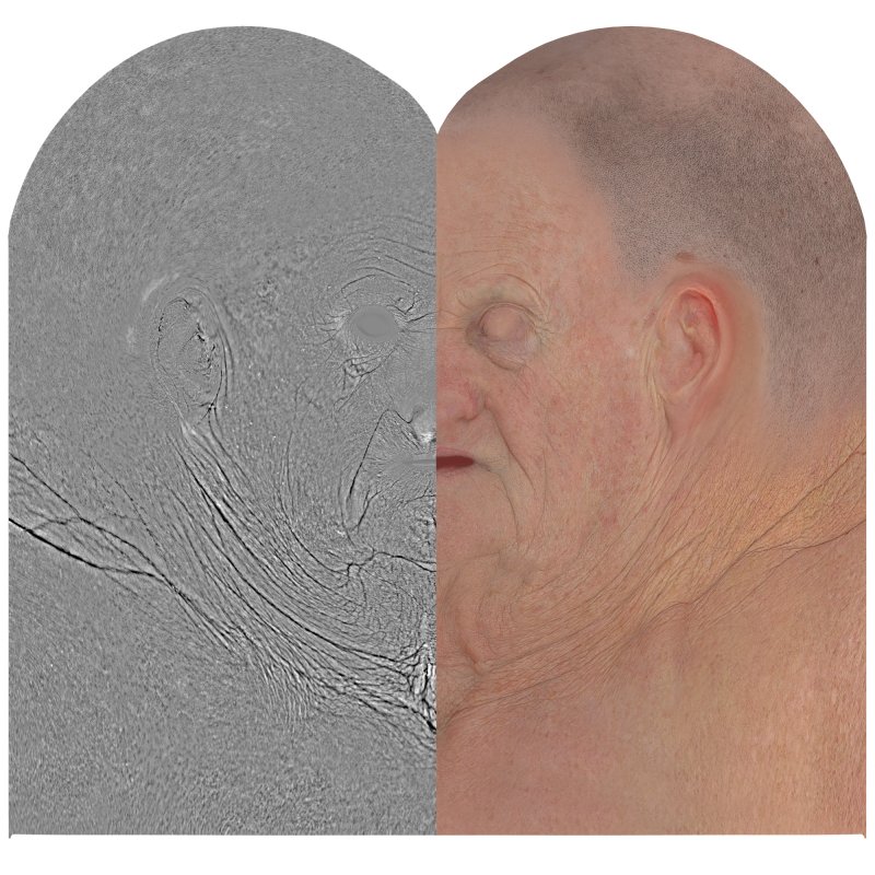 Download male head texture maps