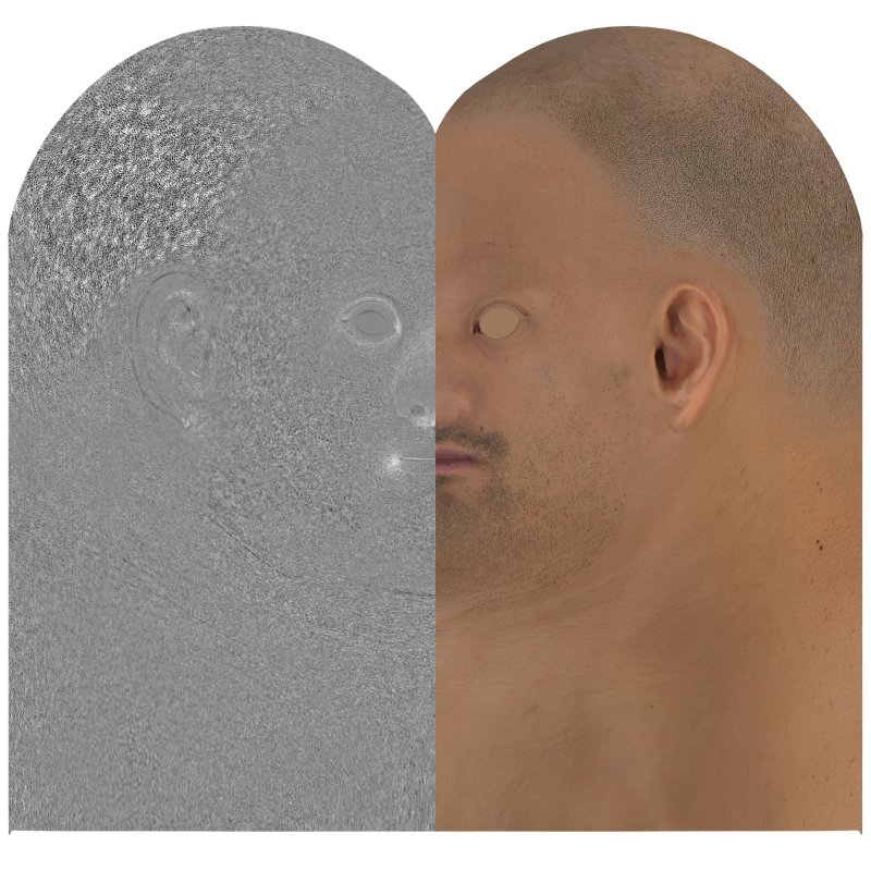 Download male head texture maps