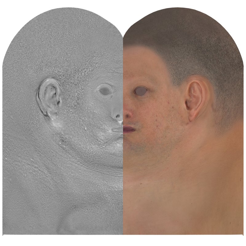 Download male head texture maps