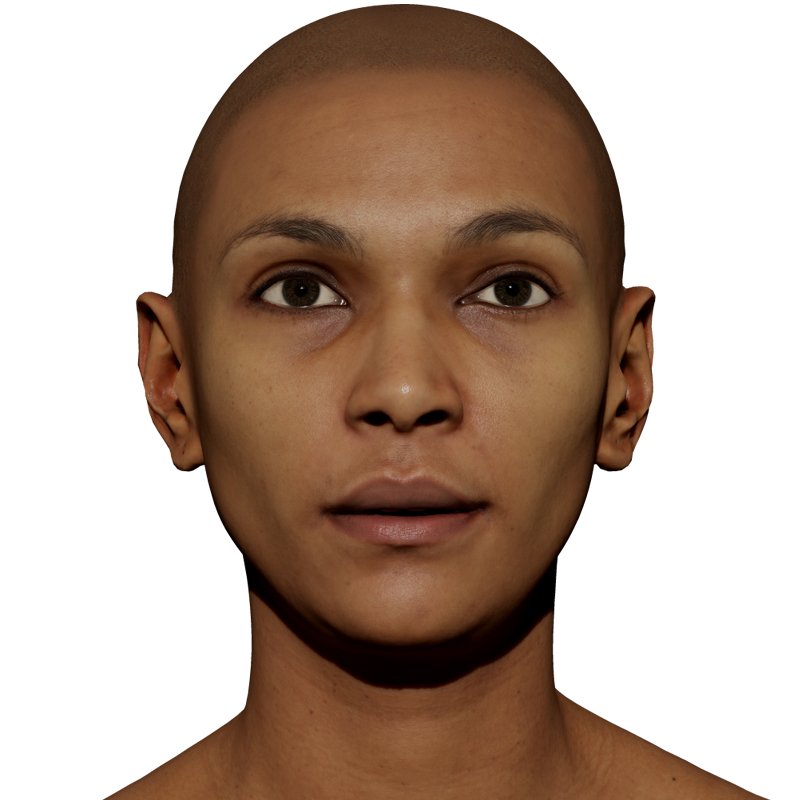Expression Scan / Neutral / Retopologised Female 01 