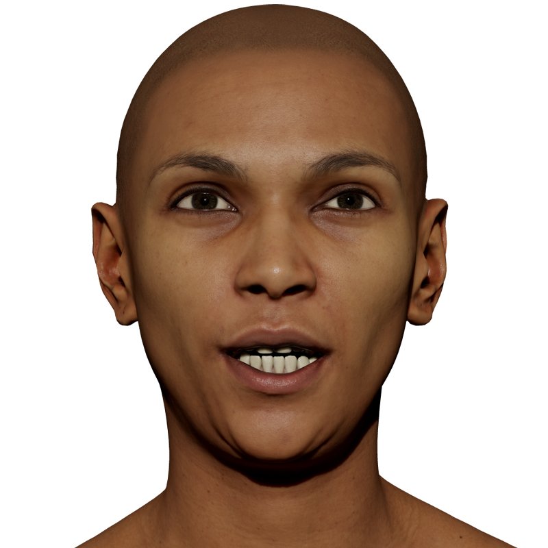 Expression Scan / Phoneme EE / Retopologised Female 01 