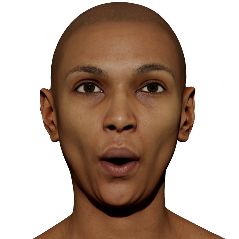 Expression Scan / Phoneme OO / Retopologised Female 01 