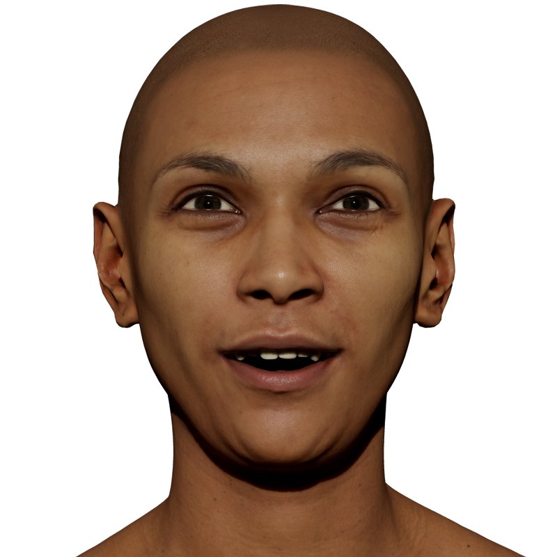 Expression Scan / Surprise / Retopologised Female 01 