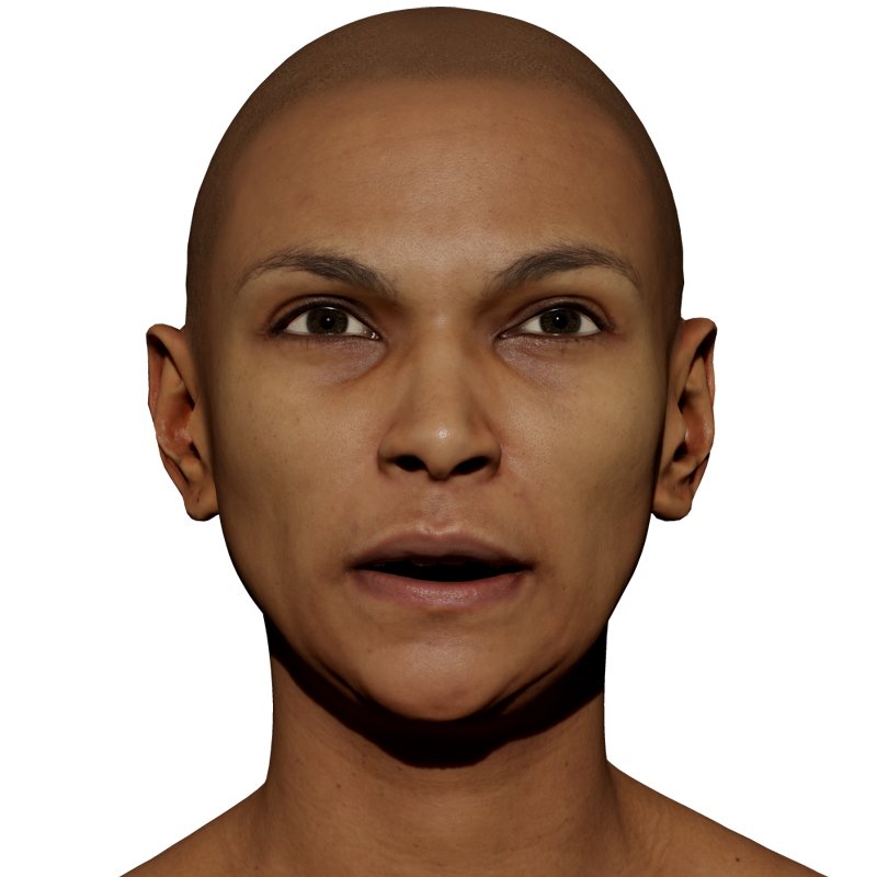 Expression Scan / Angry / Retopologised Female 01 