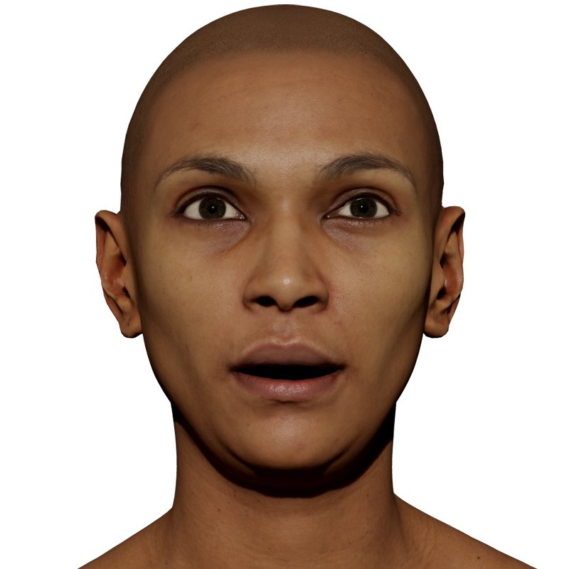 Expression Scan / Fear / Retopologised Female 01 