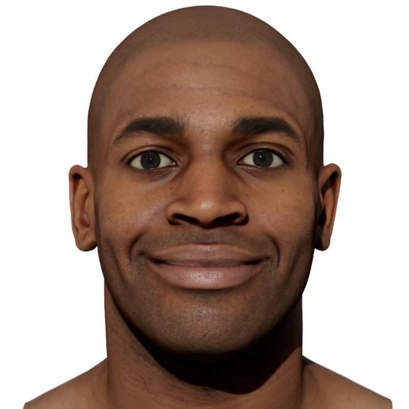 Expression Scan / Smile Closed / Retopologised Male 01 