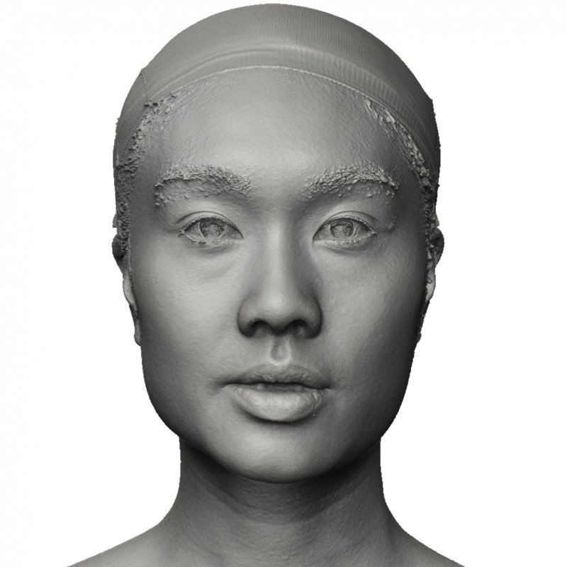 Female Face shape / 3D Head Scan 02