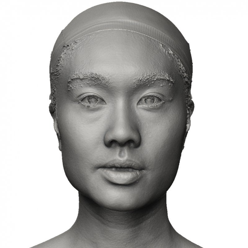 Female Face Shape / 3D Head Scan 02