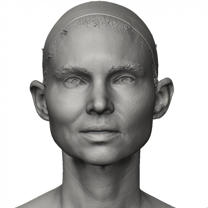 Female Face Shape / 3D Head Scan 04