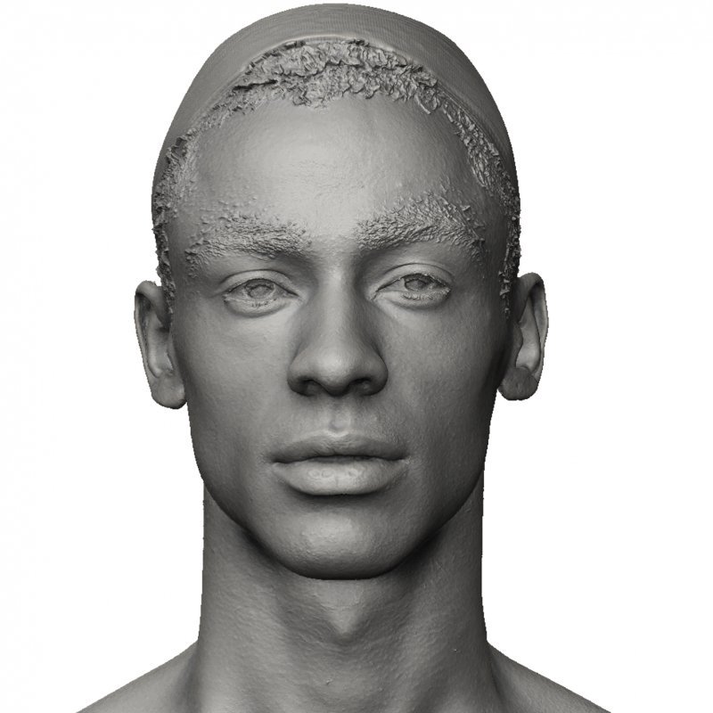 Male Face shape / 3D Head Scan 04