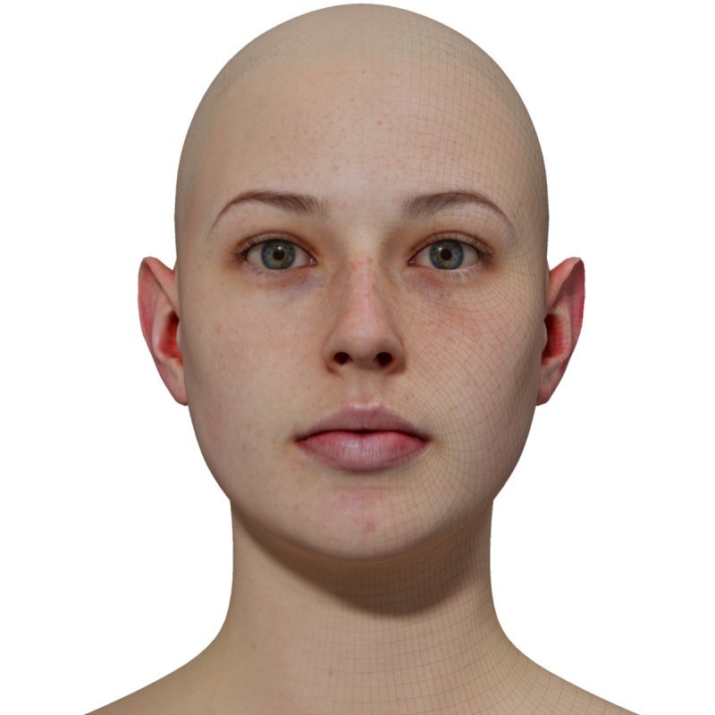 3D Female Model / Retopologsied Scan