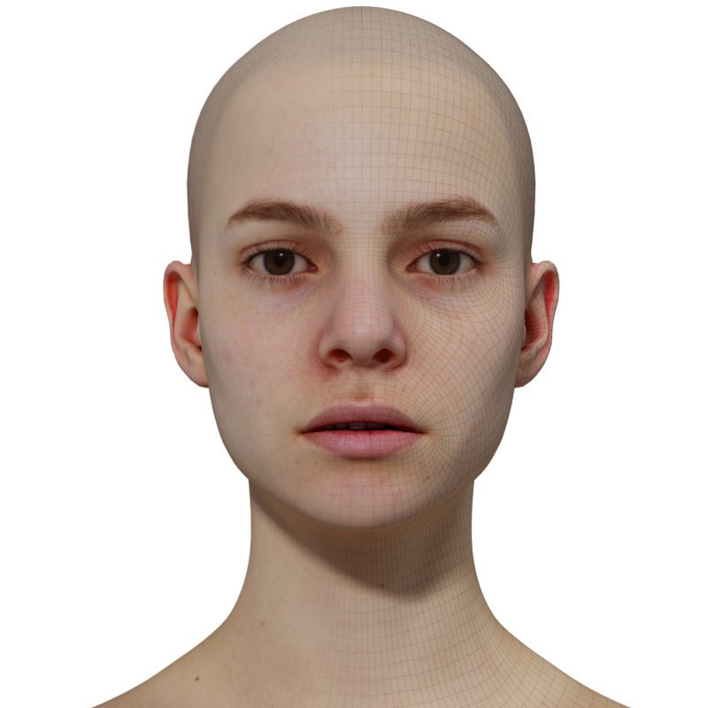 3D Female Model / Retopologsied Scan