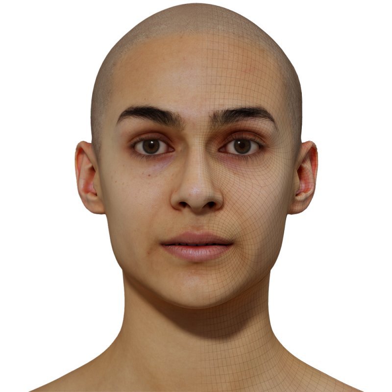 3D Female Model / Retopologised