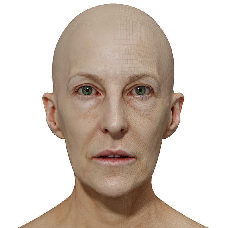 3D Female Model / Retopologised