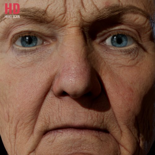 HD Female Head Model 04