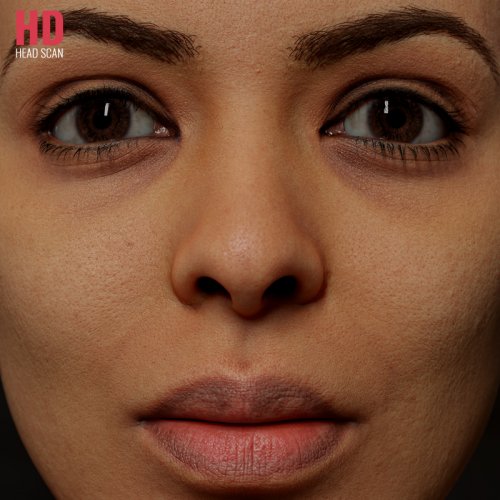 HD Female Head Model 09