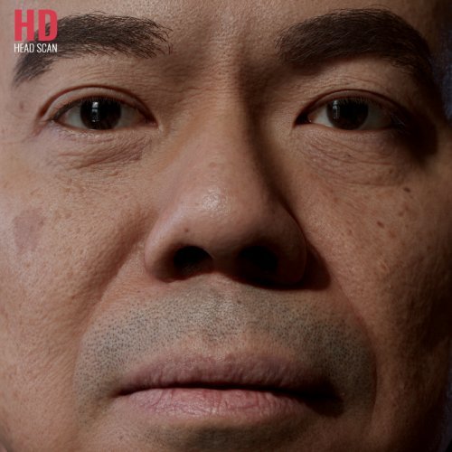 HD Male Head Model 03