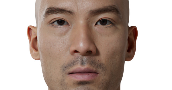 HD Male Head Model 07