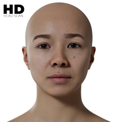 HD Female Head Model 03