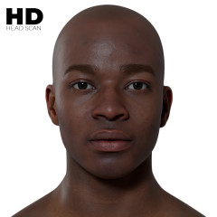HD Male Head Model 02