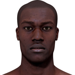 Male 3D model / Retopologised Head Scan 016