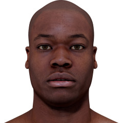 Male 3D model / Retopologised Head Scan 017