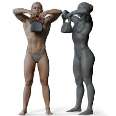 Female 01 Anatomy Reference Pose 02