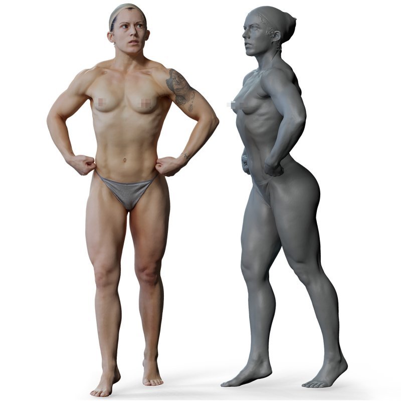 Female 01 Anatomy Reference Pose 05