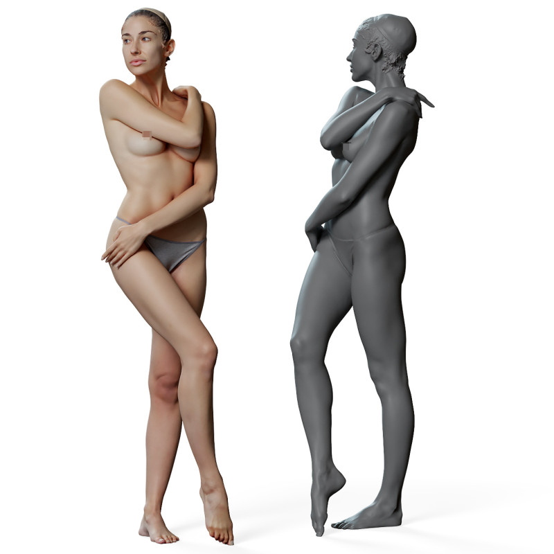 Female anatomy reference 3d model 