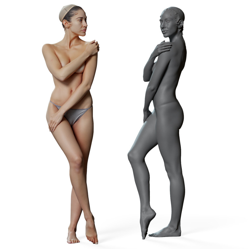 Female anatomy reference 3d model 