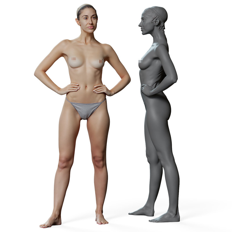 Female anatomy reference 3d model 