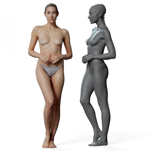 Female 02 Anatomy Reference Pose 03