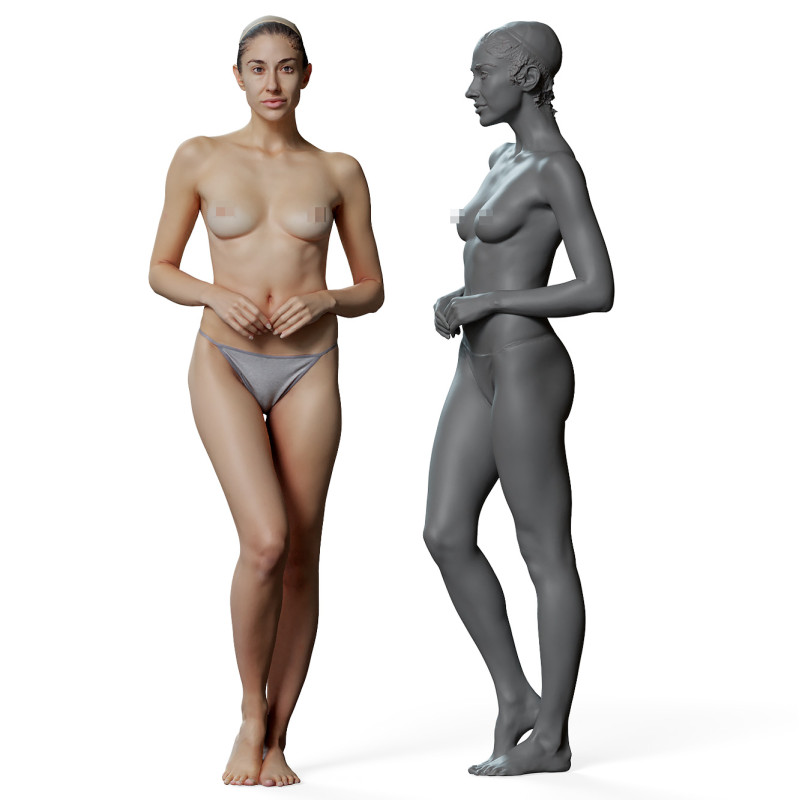 Female anatomy reference 3d model 