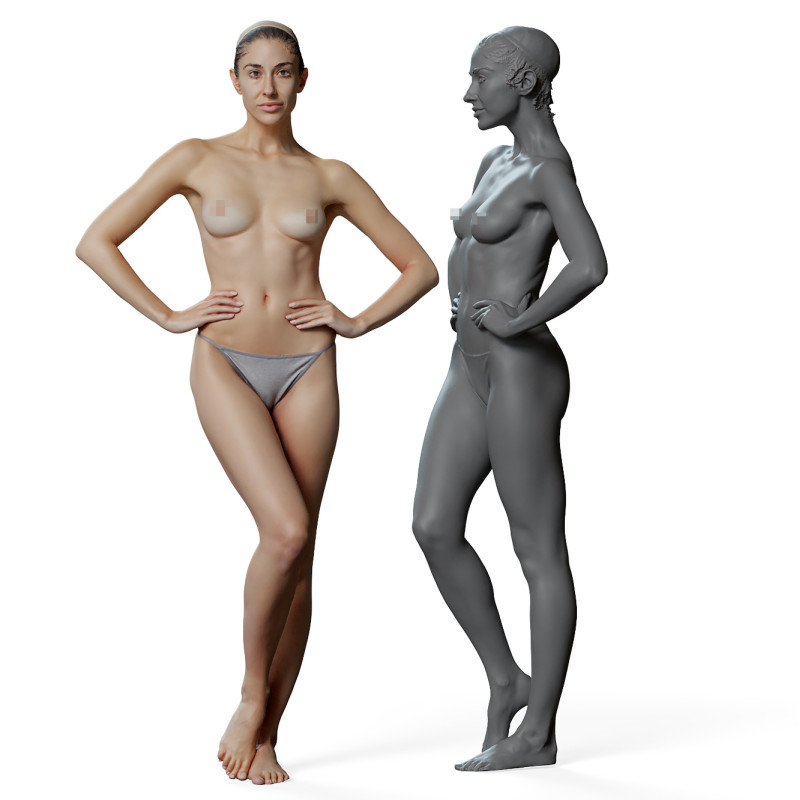 Female anatomy reference 3d model 