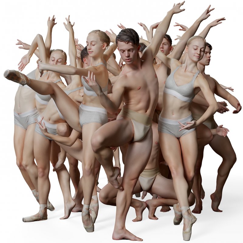 Ballet Dancer 3D model download