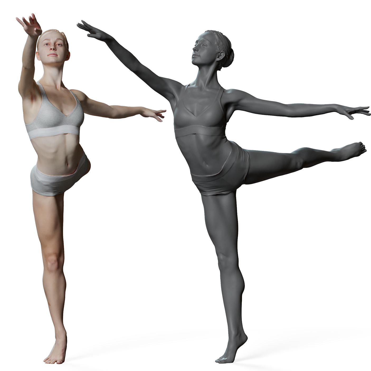 Female Ballet Dancer Reference Pose 01