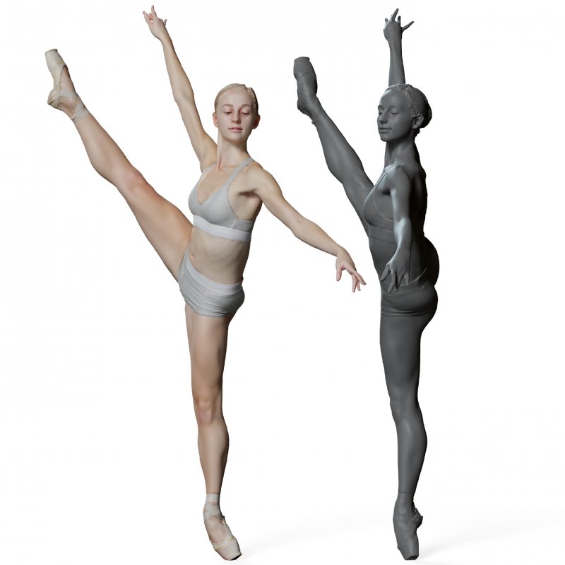 Female Ballet Dancer Reference Pose 013