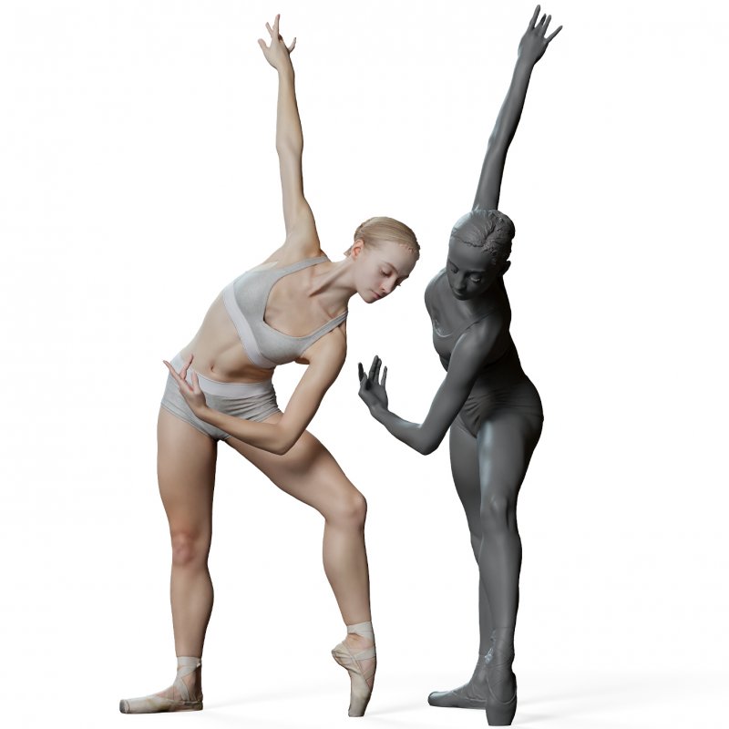 Female Ballet Dancer Reference Pose 018
