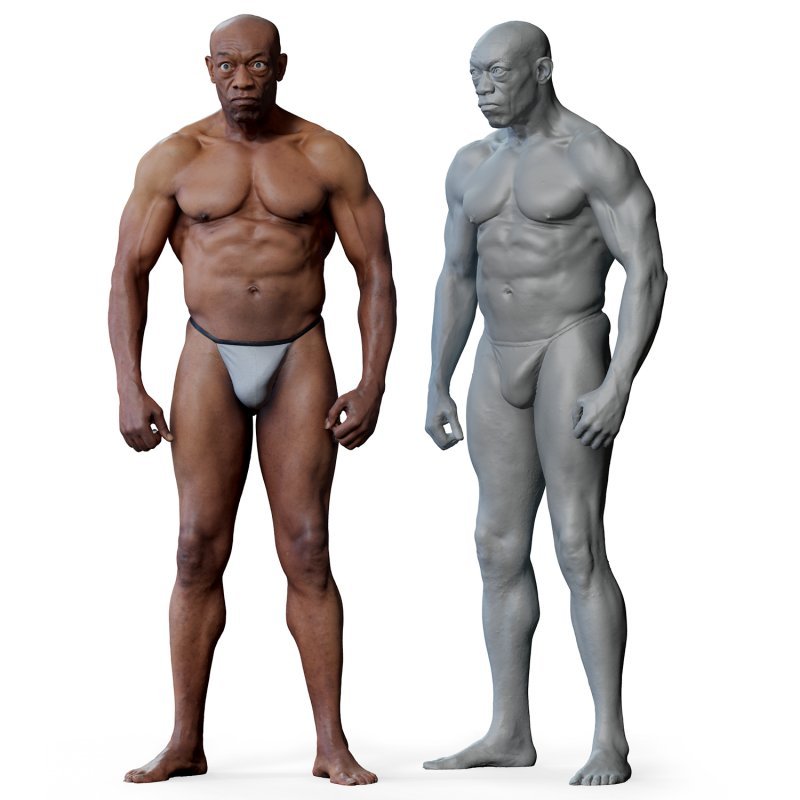 Male 01 Anatomy Reference Pose 01