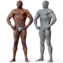 Male 01 Anatomy Reference Pose 010