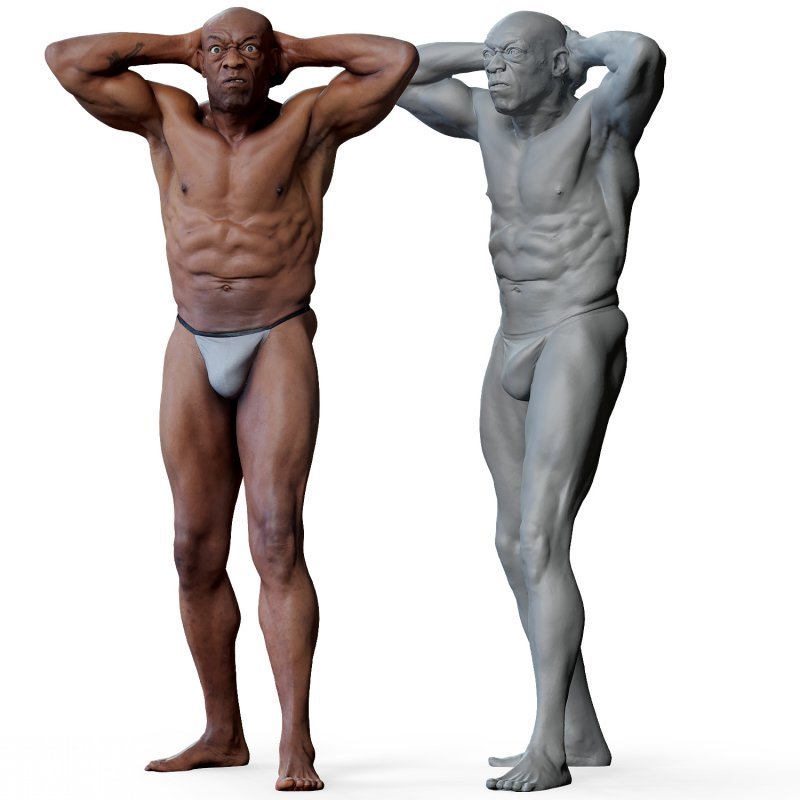 Male 01 Anatomy Reference Pose 015